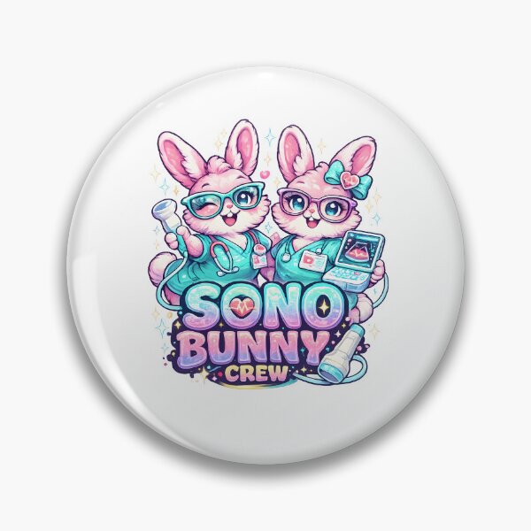 Item preview, Sono Bunny Crew – Cute Cardiac Sonographer & Ultrasound Tech Team Design designed and sold by ClinicalHubs.