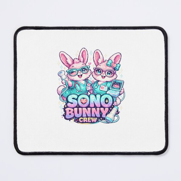 Item preview, Sono Bunny Crew – Cute Cardiac Sonographer & Ultrasound Tech Team Design designed and sold by ClinicalHubs.
