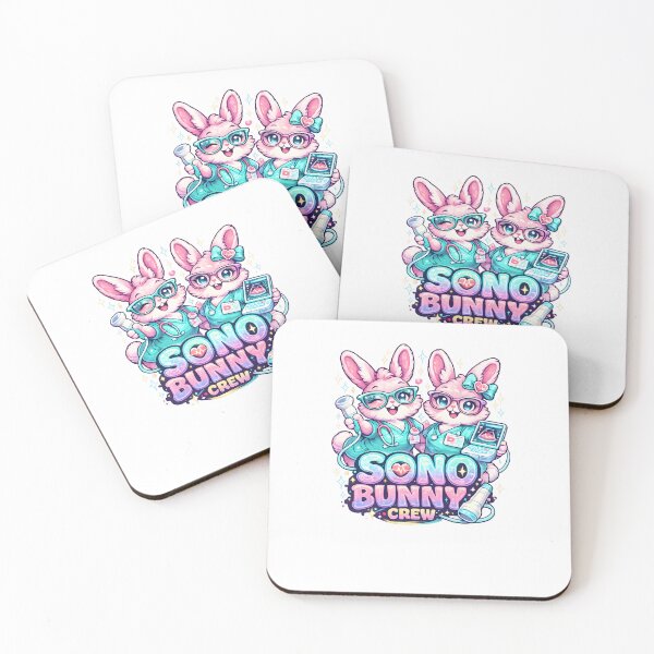 Item preview, Sono Bunny Crew – Cute Cardiac Sonographer & Ultrasound Tech Team Design designed and sold by ClinicalHubs.