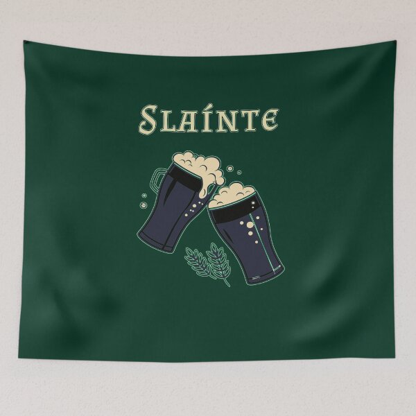 Item preview, Sláinte! Minimalist St. Patrick's Day beer design designed and sold by SouthVibeDesign.
