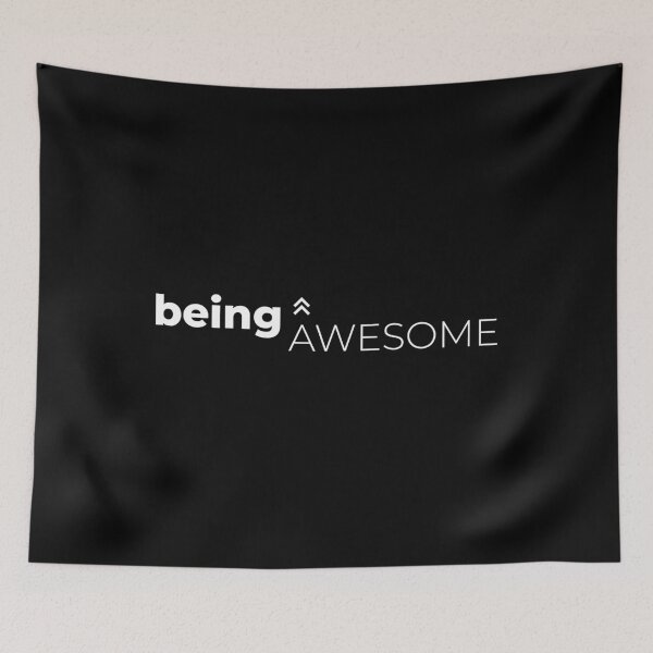 Item preview, Being Awesome (black) designed and sold by Being Minimal.