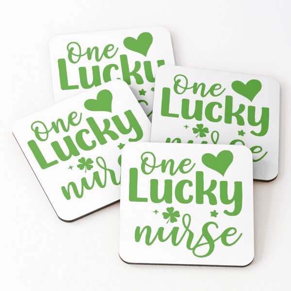 Item preview, One Lucky Nurse – St Patrick’s Day Nurse Shamrock Design – Cute RN Lucky Clover Graphic Gift designed and sold by BrainBubbleArt.
