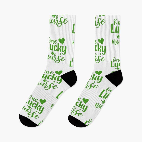 Item preview, One Lucky Nurse – St Patrick’s Day Nurse Shamrock Design – Cute RN Lucky Clover Graphic Gift designed and sold by BrainBubbleArt.
