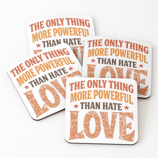Item preview, Vintage Design The Only Thing More Powerful Than Hate Is Love designed and sold by eyllismerch.