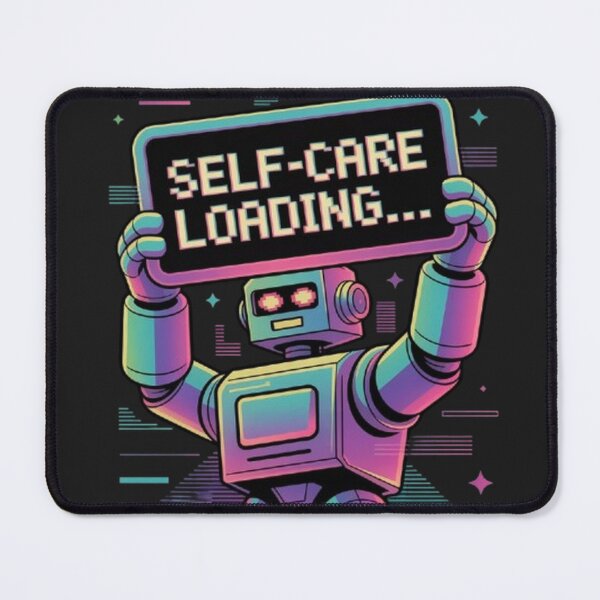 Item preview, Copy of Self Care Loading Retro Futuristic Cute Cyber Mascot Y2K Vaporwave Wellness Shirt designed and sold by Youpiworld.