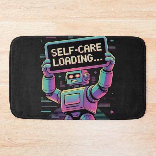 Item preview, Copy of Self Care Loading Retro Futuristic Cute Cyber Mascot Y2K Vaporwave Wellness Shirt designed and sold by Youpiworld.