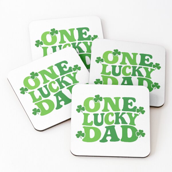 Item preview, One Lucky Dad – Funny St Patrick’s Day Dad Gift with Shamrocks | Cute Irish Father Tee designed and sold by BrainBubbleArt.