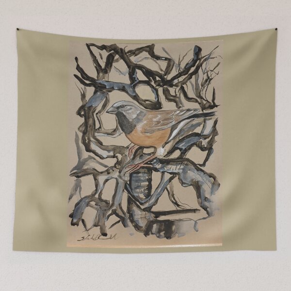 Item preview, Endangered Black Throated Finch designed and sold by Liz HL Art Shop.