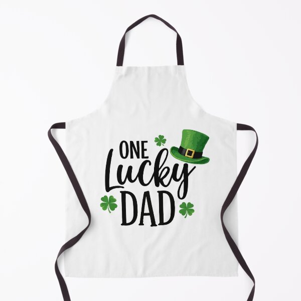 Item preview, One Lucky Dad – Funny St Patrick’s Day Dad Gift with Leprechaun Hat & Shamrocks designed and sold by BrainBubbleArt.