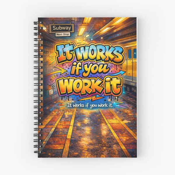 Artikelvorschau, Es funktioniert, wenn man daran arbeitet – Kunst der Wiederherstellung entworfen und verkauft von Recovery4Life.