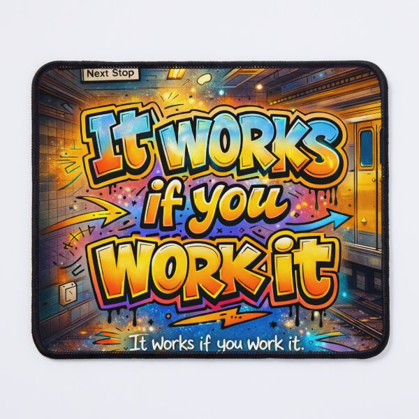 Item preview, It Works If you Work it Recovery Art  designed and sold by Recovery4Life.