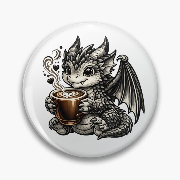 Item preview, Cute Baby Dragon Coffee Cup Illustration designed and sold by Reminixi.