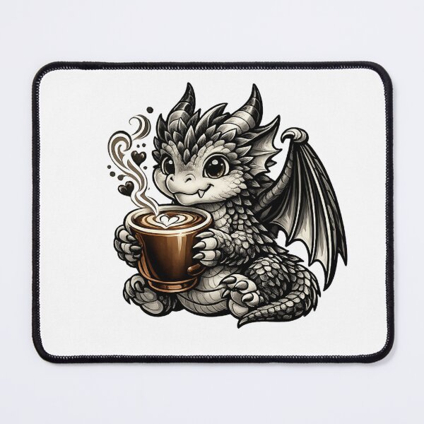 Item preview, Cute Baby Dragon Coffee Cup Illustration designed and sold by Reminixi.