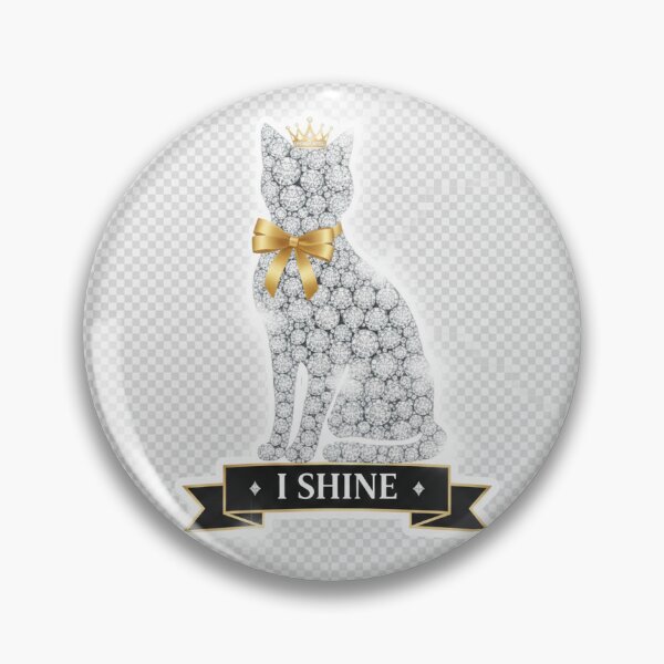 Item preview, Regal Diamond Cat Silhouette - Black Marble & Gold designed and sold by anubisartvault.