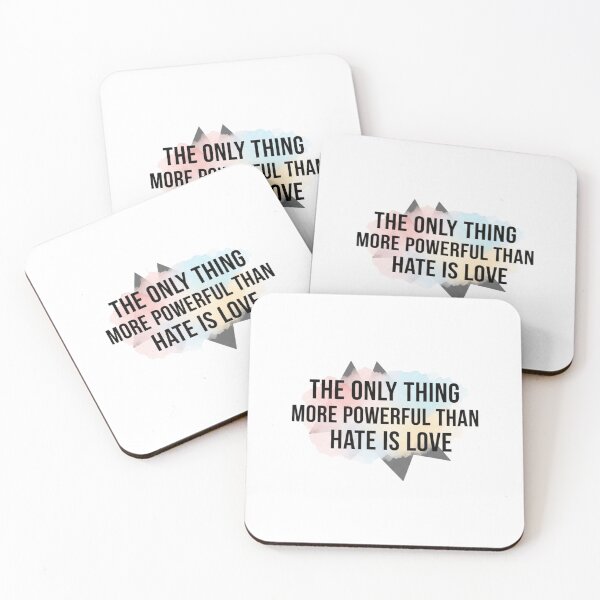 Item preview,  the only thing more powerful than hate is love designed and sold by Fatomfatom.