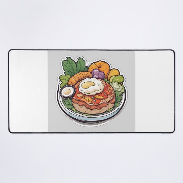 Item preview, Hearty Loaded Breakfast Burger Bowl Illustration designed and sold by KINGSMILESTORE.