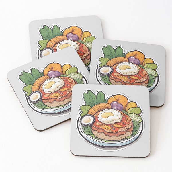 Item preview, Hearty Loaded Breakfast Burger Bowl Illustration designed and sold by KINGSMILESTORE.