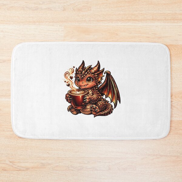 Item preview, Fiery Red Dragon Coffee – Cute Baby Coffee Dragon designed and sold by Reminixi.