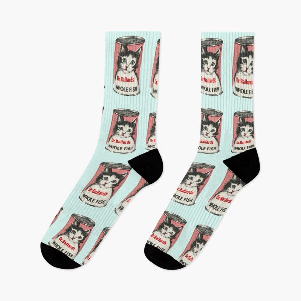 Item preview, Vintage Cat Food Dr Ballard Kitsch Kitty 60s designed and sold by The Sticker Bureau.