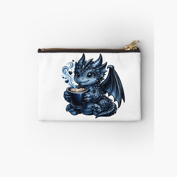 Item preview, Midnight Blue Dragon Coffee – Cute Coffee Dragon Art designed and sold by Reminixi.