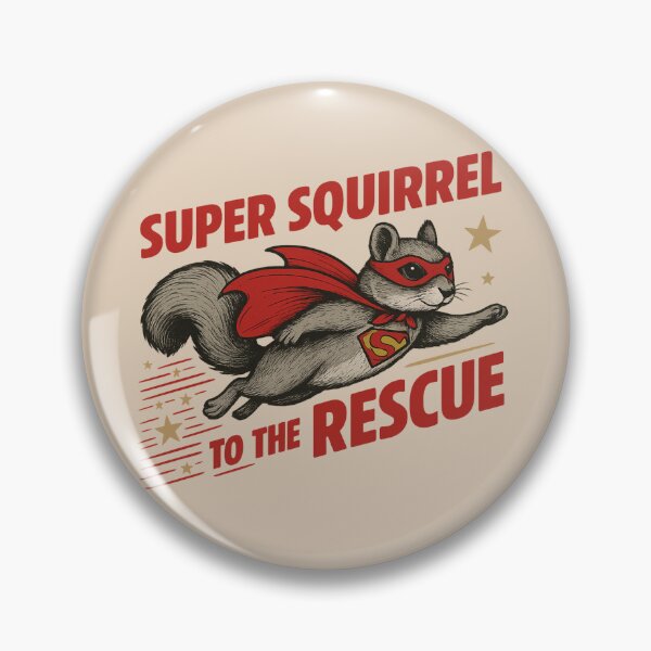 Item preview, Super Squirrel To The Rescue Cartoon Animal designed and sold by NosandEdgy.
