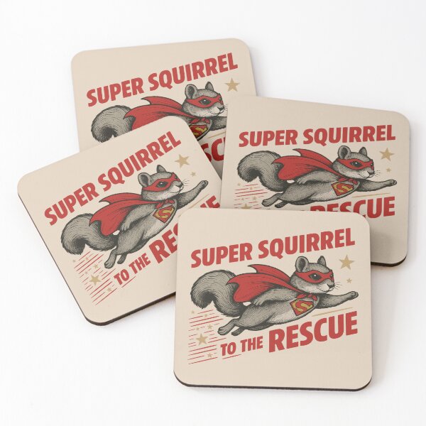 Item preview, Super Squirrel To The Rescue Cartoon Animal designed and sold by NosandEdgy.