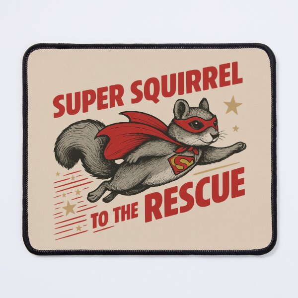 Item preview, Super Squirrel To The Rescue Cartoon Animal designed and sold by NosandEdgy.