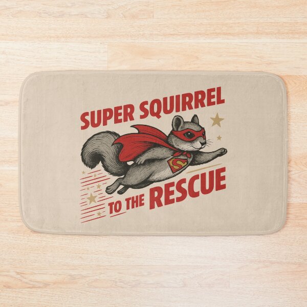 Item preview, Super Squirrel To The Rescue Cartoon Animal designed and sold by NosandEdgy.