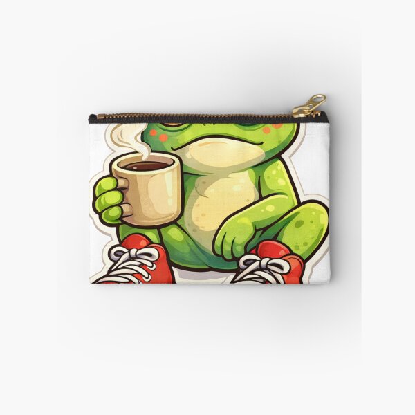 Item preview, Coffee First, Croak Later illustration design designed and sold by It's Bro Brand ★ ★ ★ ★ ★.