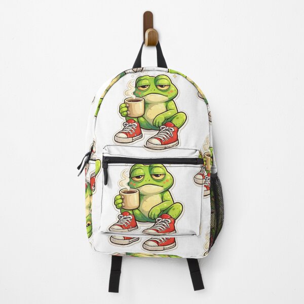 Item preview, Coffee First, Croak Later illustration design designed and sold by It's Bro Brand ★ ★ ★ ★ ★.