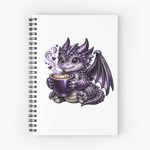 Item preview, Purple Dragon Coffee – Magical Baby Dragon Design designed and sold by Reminixi.