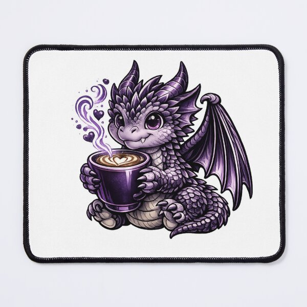 Item preview, Purple Dragon Coffee – Magical Baby Dragon Design designed and sold by Reminixi.