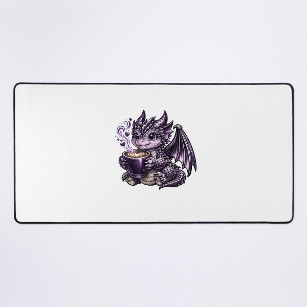 Item preview, Purple Dragon Coffee – Magical Baby Dragon Design designed and sold by Reminixi.