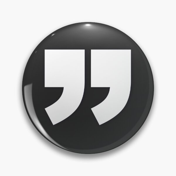 Item preview, DOUBLE QUOTES (R) — White Minimal Bold Type Statement designed and sold by WORDPAUSE.