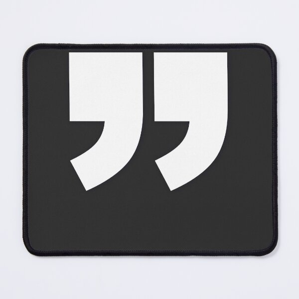 Item preview, DOUBLE QUOTES (R) — White Minimal Bold Type Statement designed and sold by WORDPAUSE.