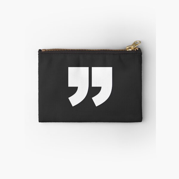 Item preview, DOUBLE QUOTES (R) — White Minimal Bold Type Statement designed and sold by WORDPAUSE.