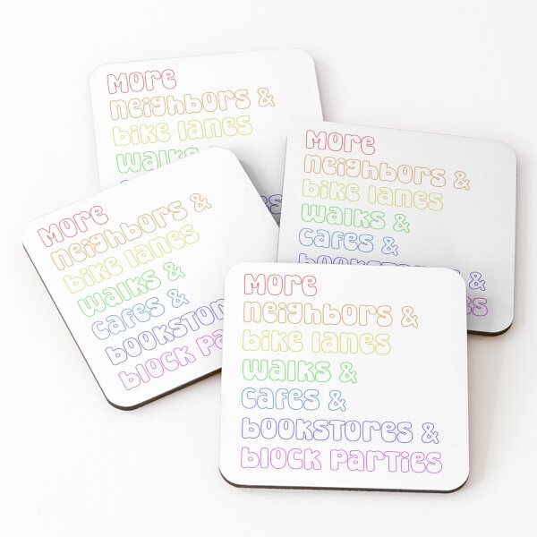 Item preview, YIMBY More Neighbors & Bike Lanes & Walks & Cafes & Bookstores & Block Parties designed and sold by The-Anon-Hann.