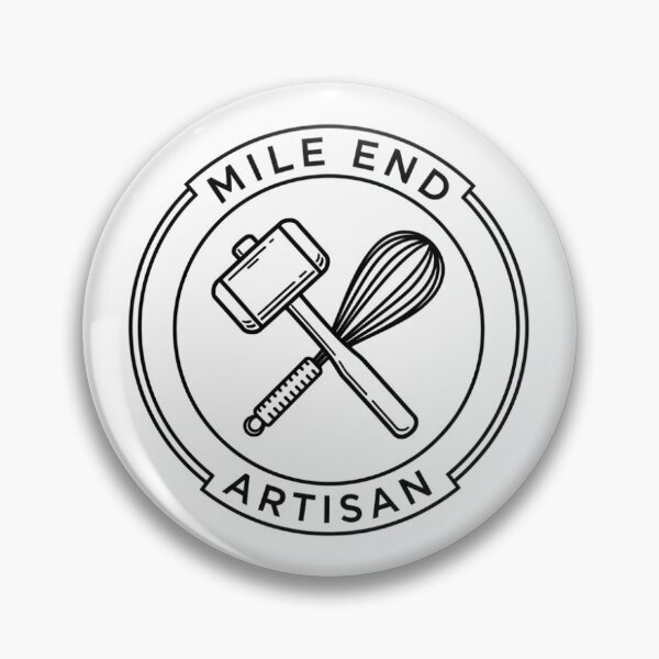 Item preview, Mile End Artisan: Mallet & Whisk Badge designed and sold by L'artisan du Mile End.