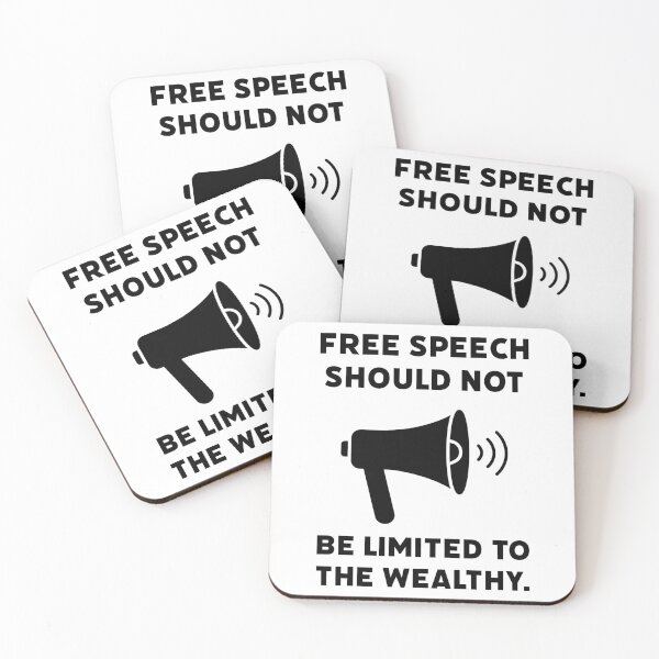 Item preview, Free speech should not be limited to the wealthy.  designed and sold by Rachel the Artist .