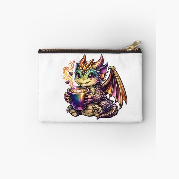 Item preview, Rainbow Dragon Coffee – Cute Baby Dragon Latte Art designed and sold by Reminixi.