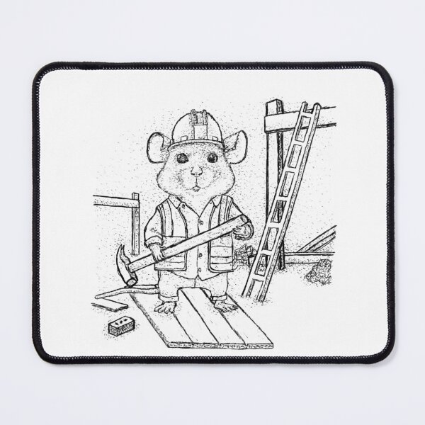 Item preview, Hard Hat Mouse: Tiny Builder designed and sold by wbhny.