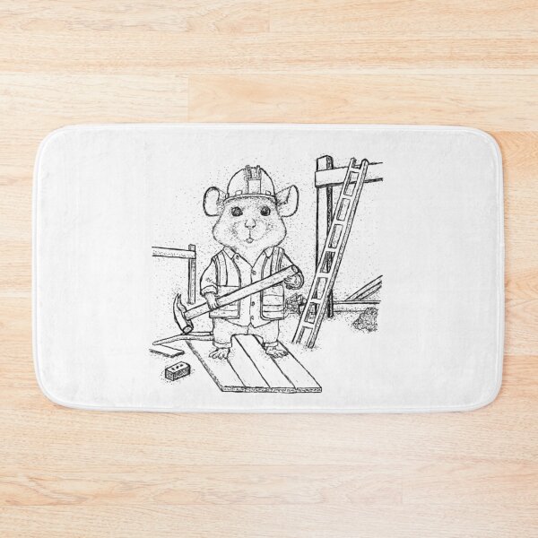Item preview, Hard Hat Mouse: Tiny Builder designed and sold by wbhny.