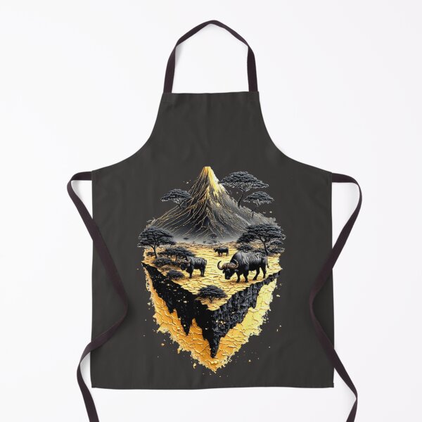 Item preview, Elemental Gold: The Majestic Five -Buffalo– Carbon Edition designed and sold by Shift-Bloom.