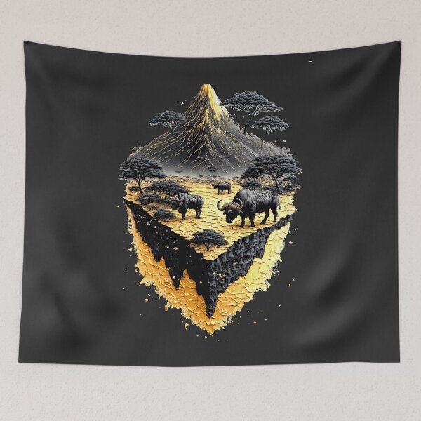 Item preview, Elemental Gold: The Majestic Five -Buffalo– Carbon Edition designed and sold by Shift-Bloom.