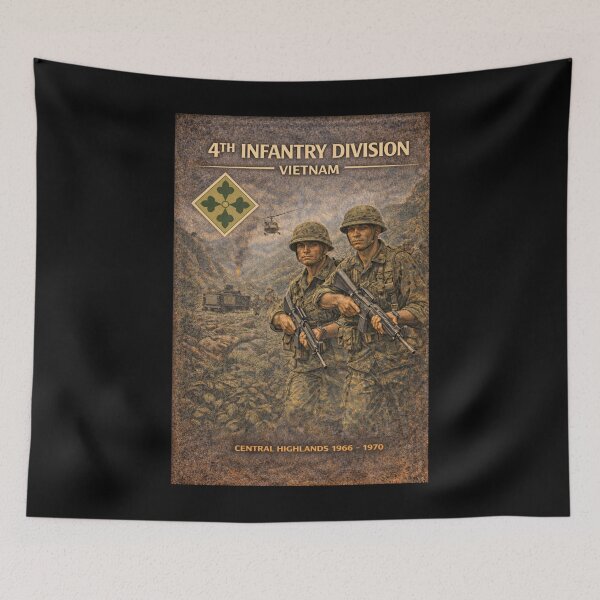 Item preview, 4th Infantry Division in Vietnam 1966-1970 designed and sold by Military Insignia Products.