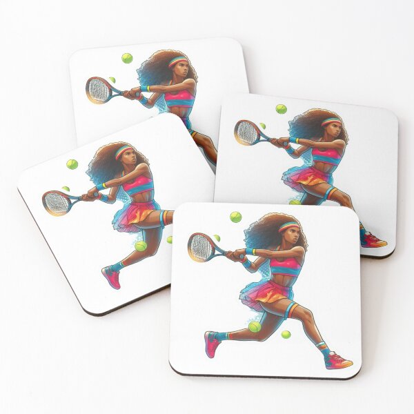 Item preview, female tennis player designed and sold by Lellenatavarez.
