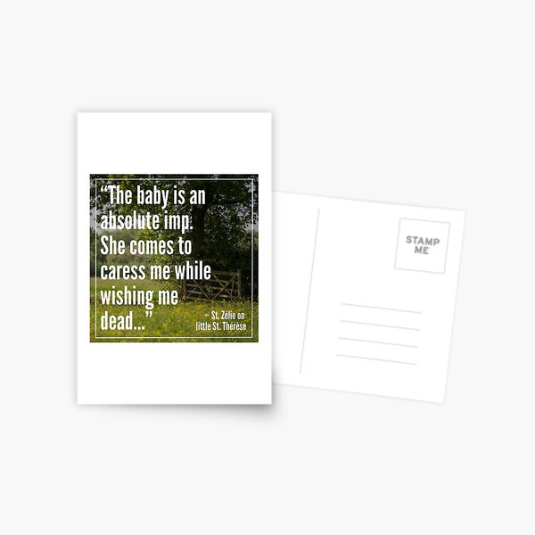 Item preview, St. Zelie Martin "Baby Imp" Inspirational Quote designed and sold by Sass of the Saints.