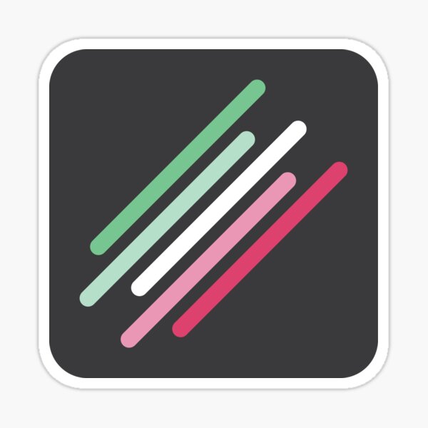 Item preview, Minimalist Lines Abrosexual Pride Design – LGBTQ+ Minimal Art designed and sold by Lanakila Studio.