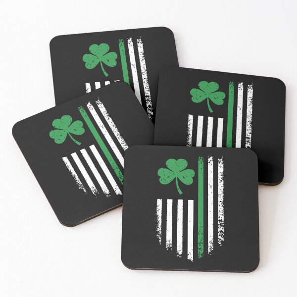 Item preview, Irish Shamrock American Flag – Distressed Clover Stripe Design | Irish Pride St. Patrick’s Day Graphic designed and sold by BrainBubbleArt.