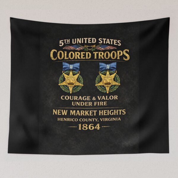 Item preview, 5th USCT at New Market Heights - Shirt - Back designed and sold by Military Insignia Products.